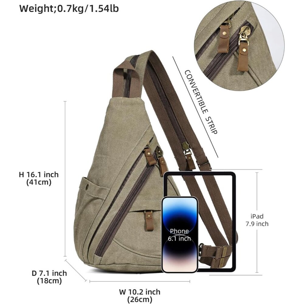 Versatile Small Crossbody Backpack With Hidden An… - image 3